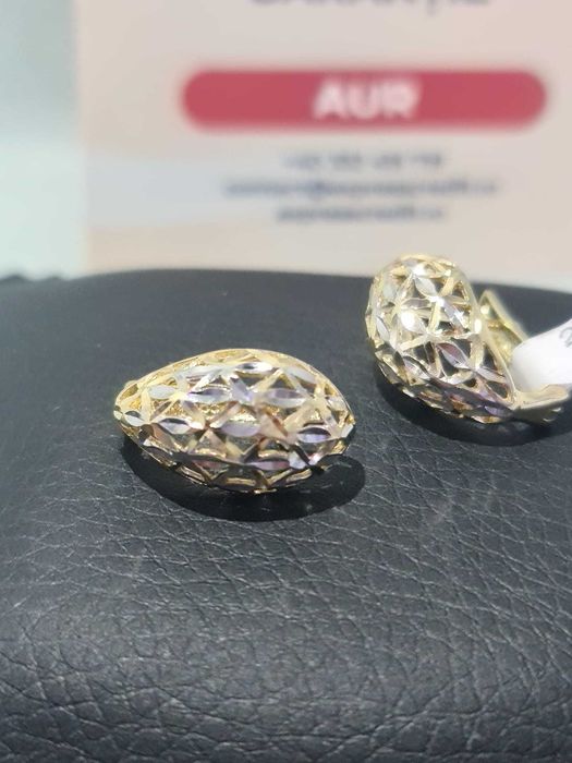 Cercei Aur 14K (Ag18 Tutora b.28139.4) Garantie 2 ani!