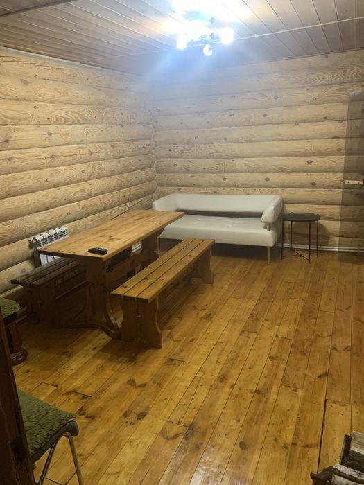 Баня на дровах из сруба