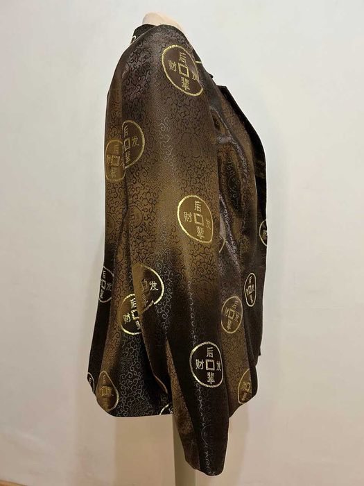 Жакет женский из жаккардовой парчи с английским воротником (р. 50-52)