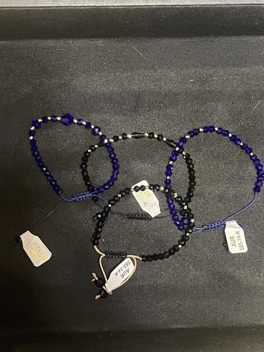 Cadoul ideal / Brățara aur 14k cu bile și șnur. Diverse modele.