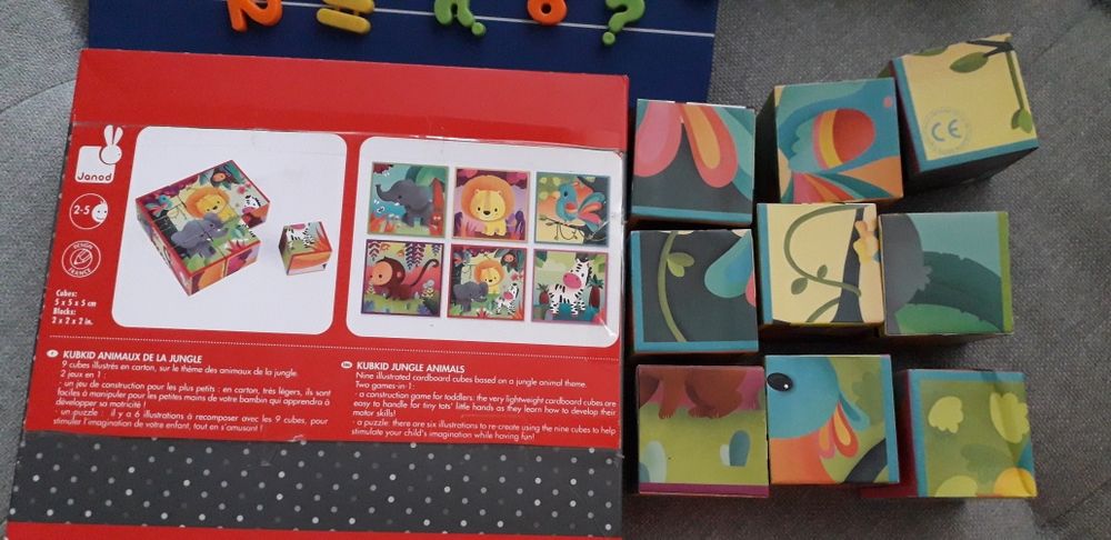 Cifre magnetice si puzzle 3D JANOD