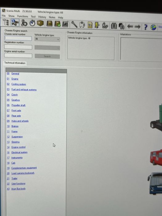 Kit diagnoza truck : tabletă (softuri Multi Scania + Delphi 2014/2021)+interfață Delphi cu o placa