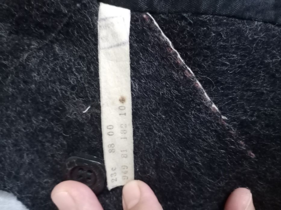 Мужское полупальто шерстянное