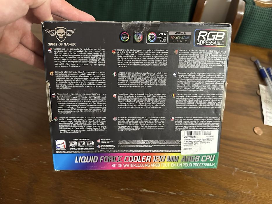 Cooler lichid Spirit of Gamer 120mm