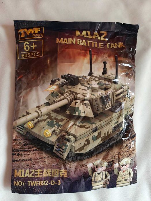 Set constructii tanc M1A2 Abrams 605 piese tip Lego