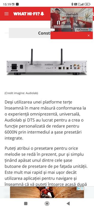 Strimer audiolab n6000 play