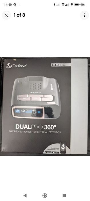 Detector radar Cobra DualPro 360 in cutie sageti oled color