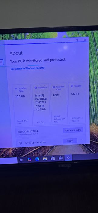 Sistem gaming i7 7700k