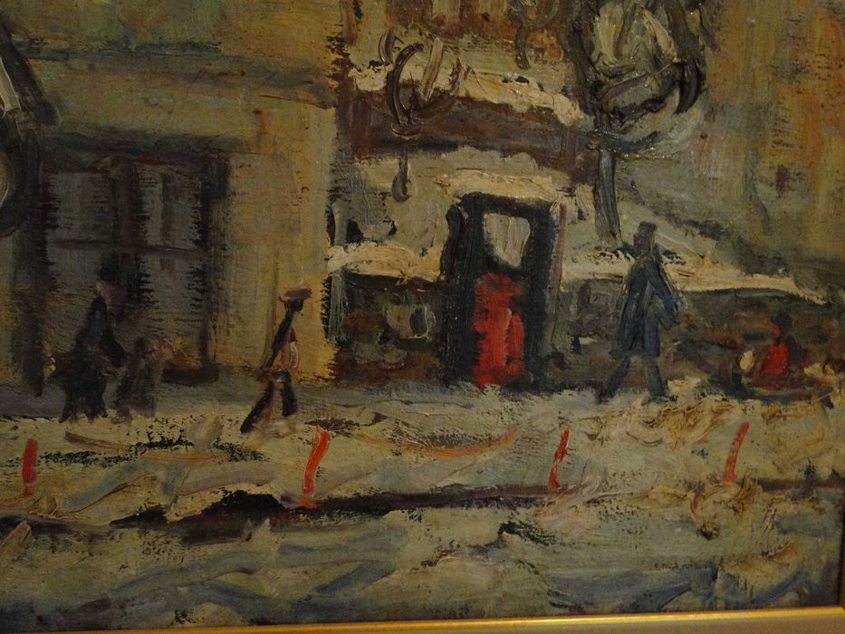 Картина Градски пейзаж, маслени бои на платно