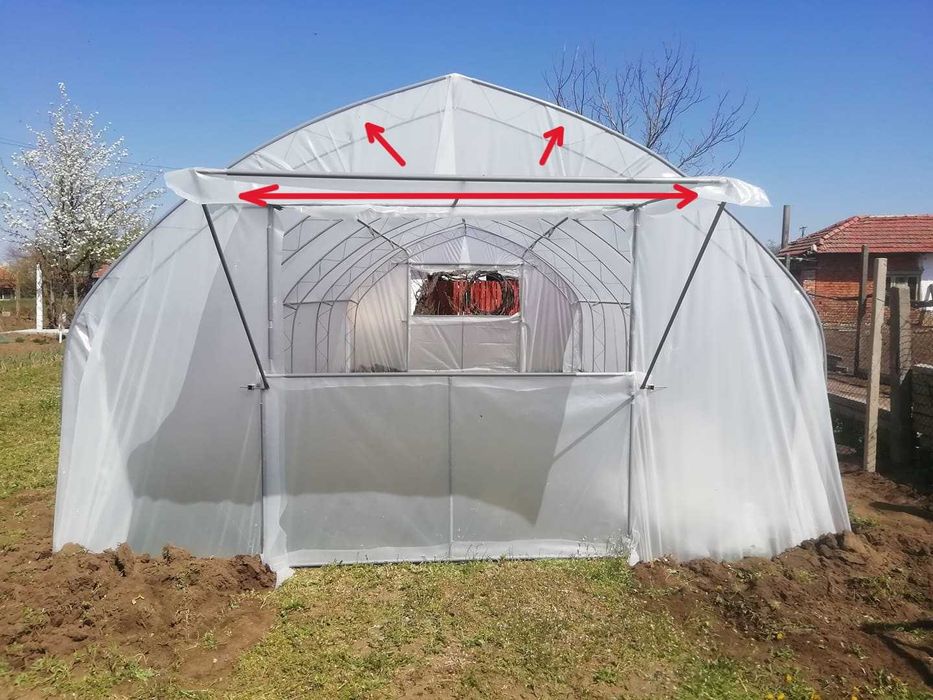 Полутръби (щипки) за оранжерии/ оранжерия