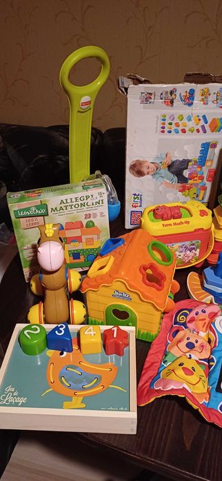 Vtech,fisher price, Дървени играчки
