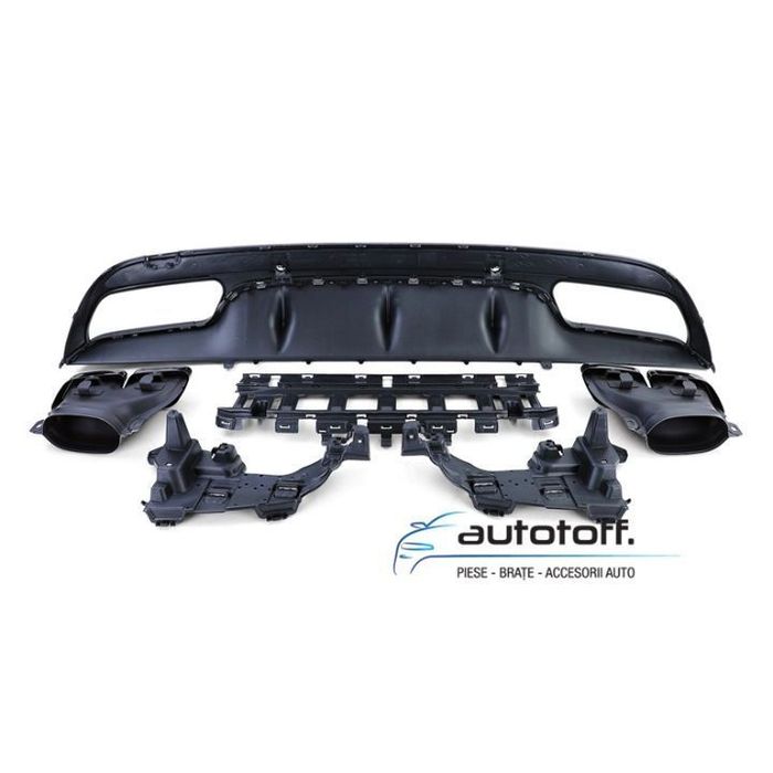 Difuzor bara spate Mercedes W205 C-Class (14-18) C63 Black Design