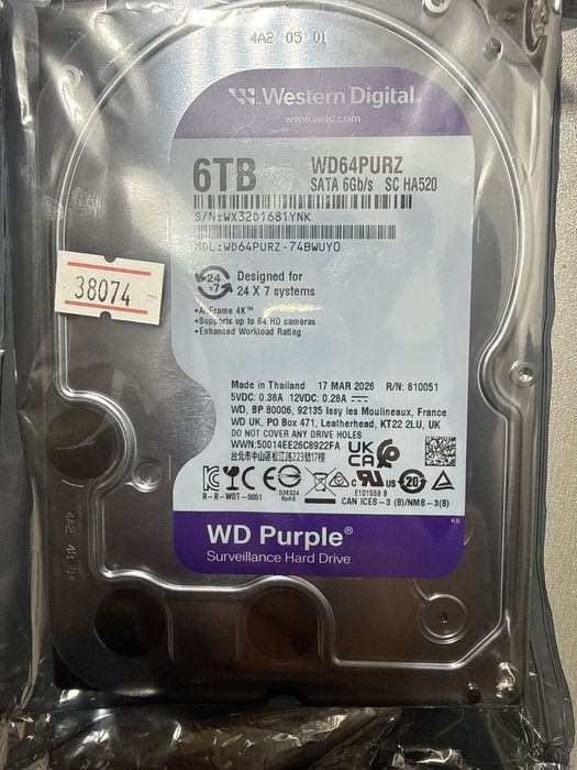 Жесткий диск 6ТВ WD
