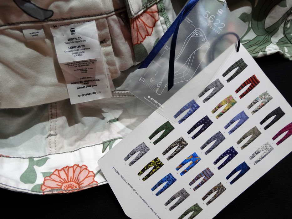 Нови Pharrell Williams x G-Star Elwood X 25 3D Boyfriend Летни Дънки