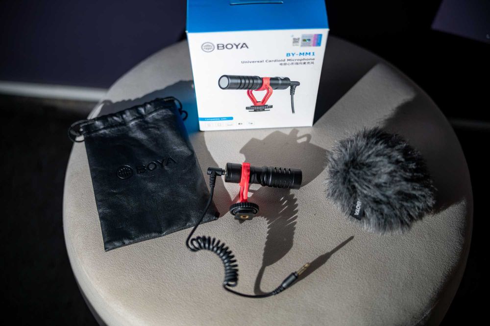 Microfon Boya BY‑MM1 – stare excelentă