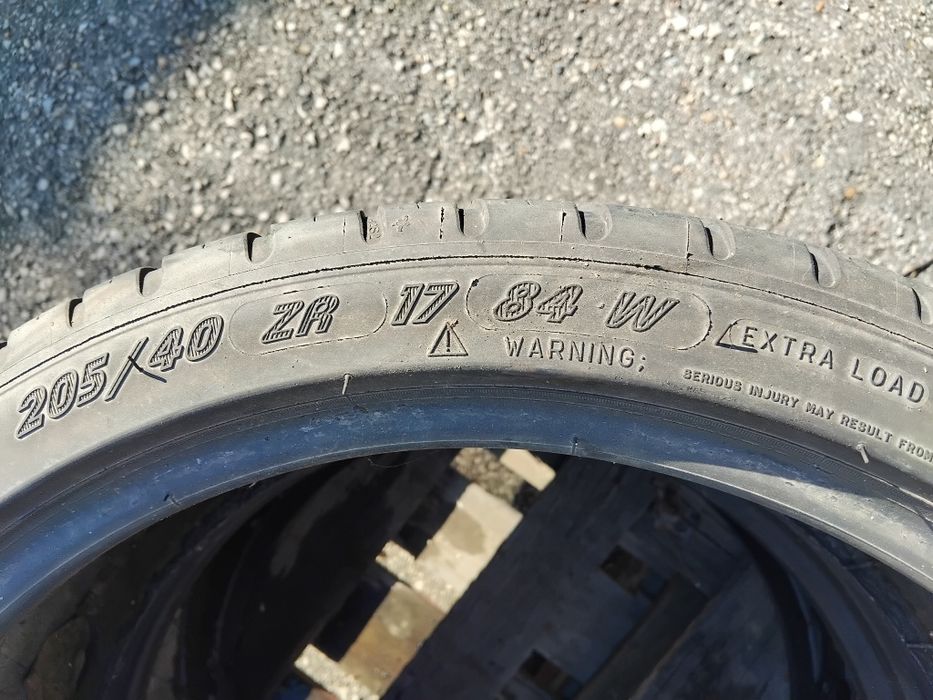 Гуми 205 40 17 Мишелин Michelin 2 броя - нов внос. Не са нови! 
Гумите са нов внос и са запазени, без забележки по структурата. Подходящи за дъл