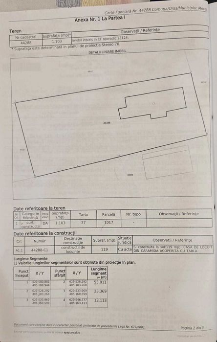Vand casă in Sarata Monteoru   cu teren  1100mp.