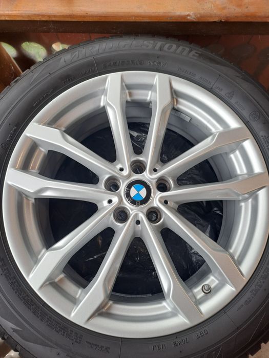 Jante BMW  X3  X4  R19" G01  G02  Seria 5 G30 5x112 cu anvelope Brigdestone RFT 245/50/19 DOT5122