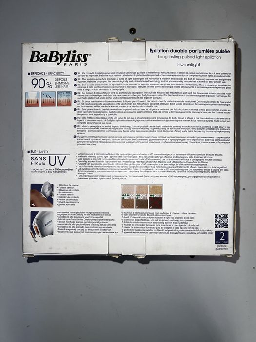 Epilator IPL BaByliss Homelight (Ref. G945E)