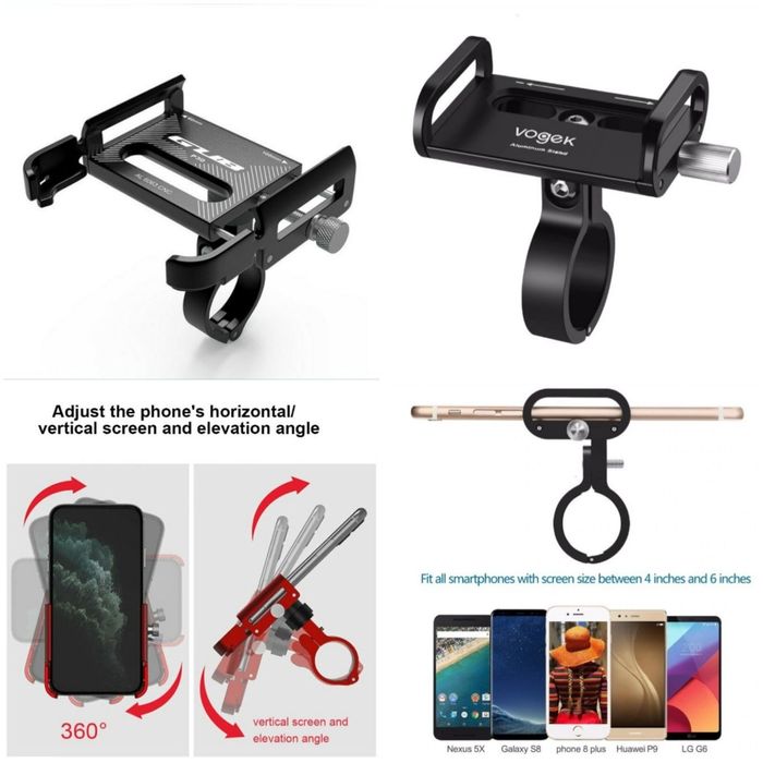Suport aluminiu telefon ghidon bicicleta moto trotineta atv glovo