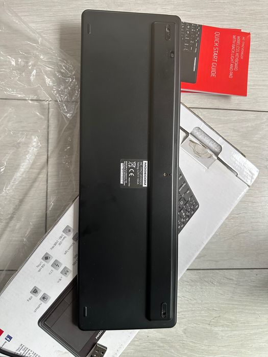 Клавиатура Modecom MC-TPK1 с Touchpad, бежична, черна, USB