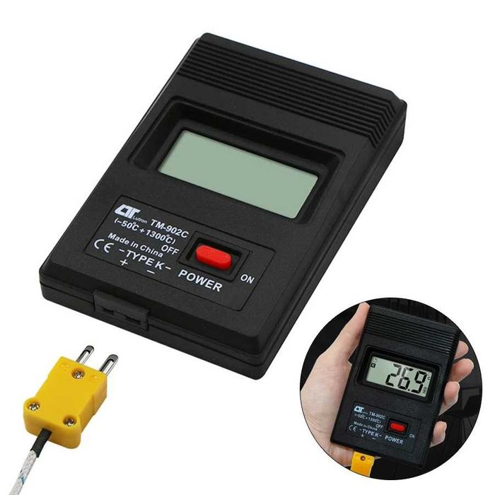 Termometru digital cu afisaj LCD si sonda exterioara -50C / 1300C