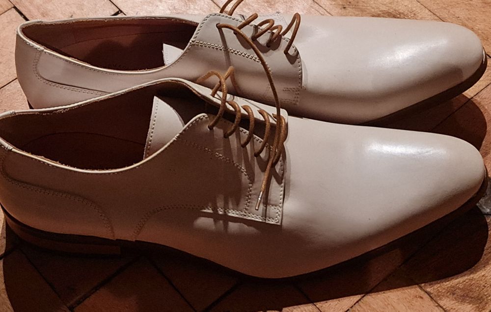 !!!Чисто Нови!!!Мъжки Италянски Официални Обувки Естествена Кожа N44