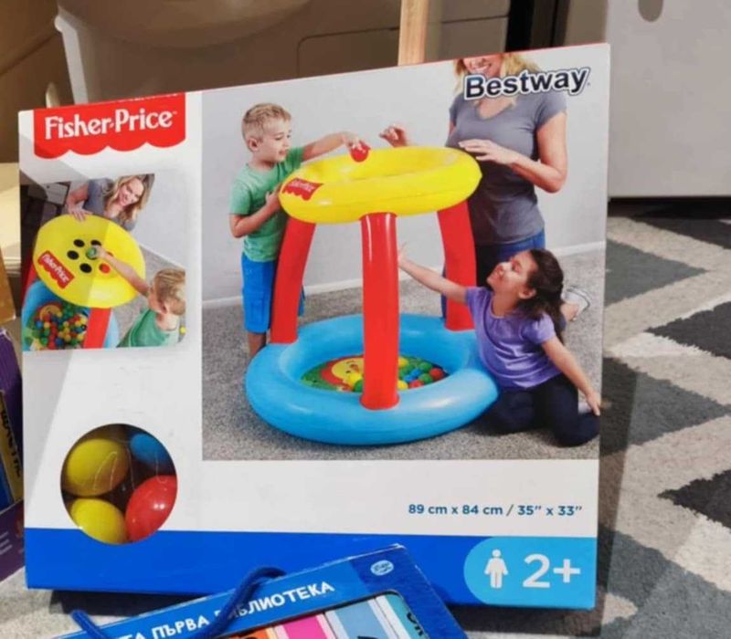 Надуваем детски кът Fisher-Price  89 x 89 x 84 см Цена 10€