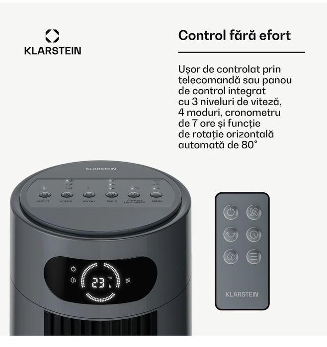 Răcitor de aer Klarstein Frost 7L 200m³/h  Antracit