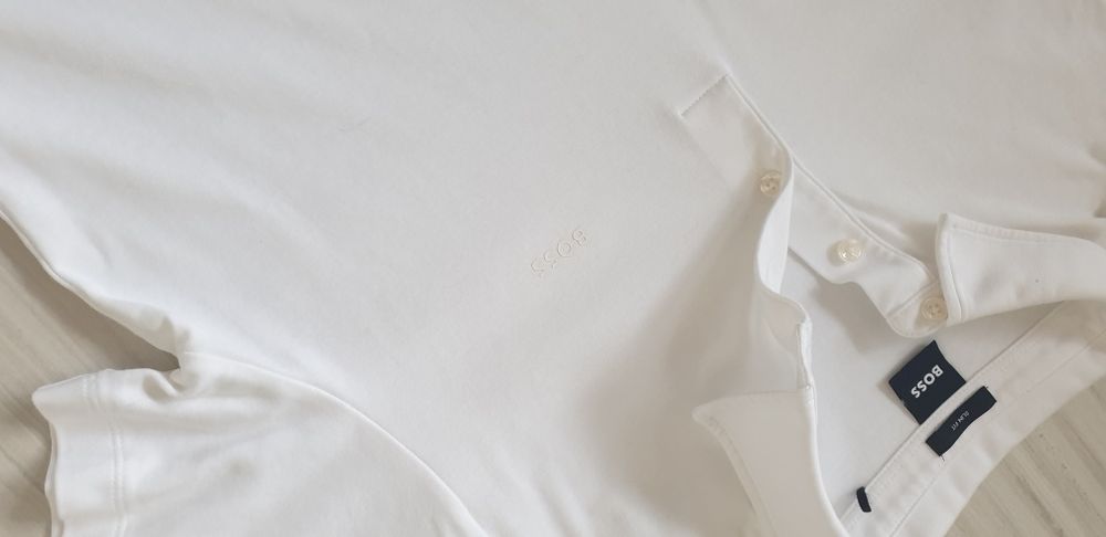 Hugo Boss Palosh 30 Pima Cotton Slim Fit M НОВО ОРИГИНАЛ Мъжка Тениска