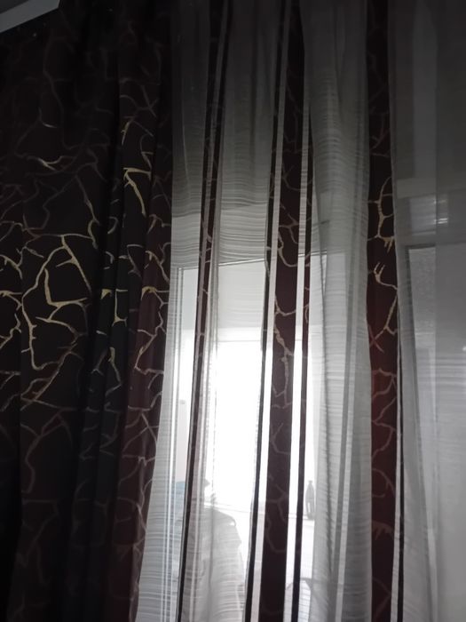 Set perdele + draperie cu rejansa  facuta in mod f profesionist