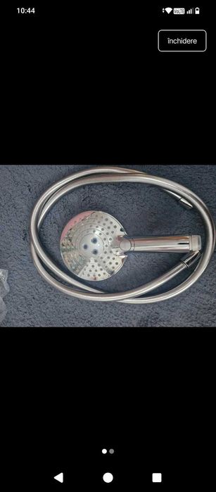 Cap de dus și furtun argintiu, Hansgrohe