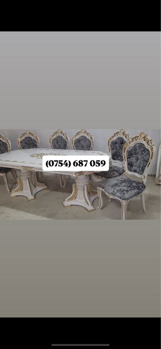 Mobila ,masa cu scaune ,de lemn masiv,