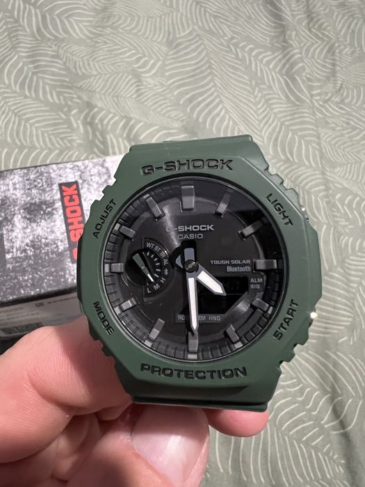 Casio G-SHOCK Oak, Green, Tough solar, Bluetooth.