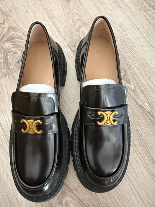 Черни аамски обувки мокасини