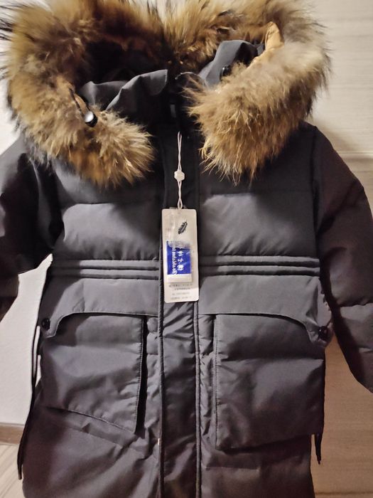 Куртка пуховик для мальчика 130 размер