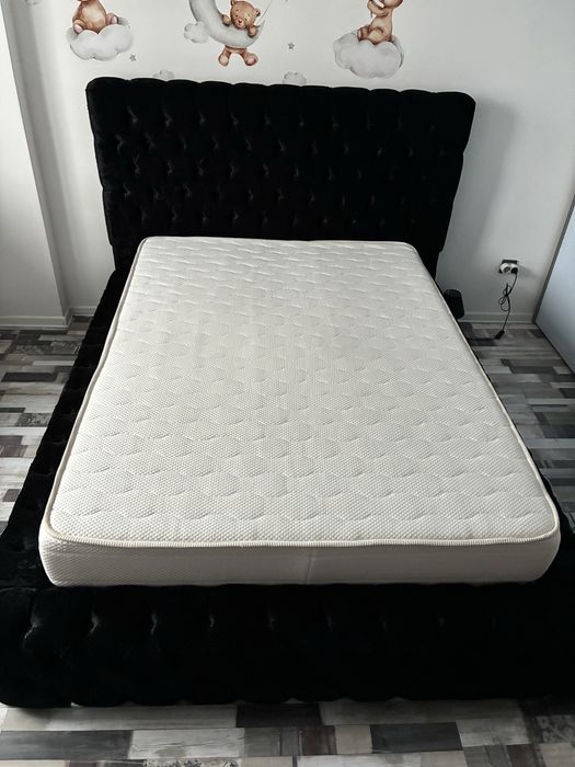 Легло спалня  180/220 с матрак и подматрачна рамка  140/190, като ново