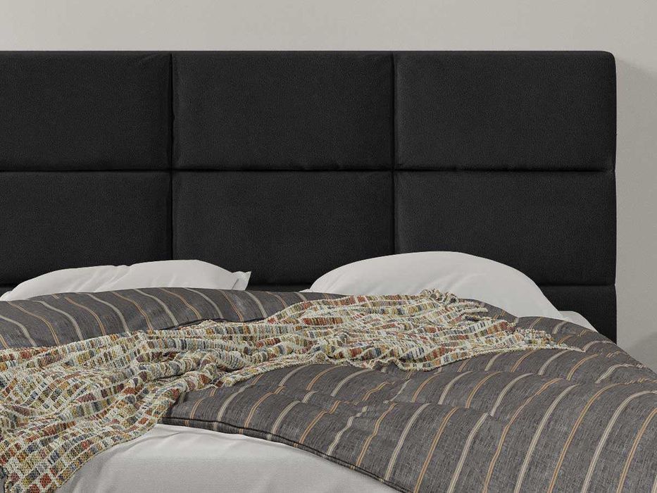 Pat Cico 190 rabatabil 170 x 114 C1 din piele/stofa Negru Falcone 14