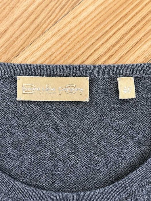 Cardigan D.L.C. Donna Lane Company damă din cașmir, gri antracit, cu nasturi, Mărimea L