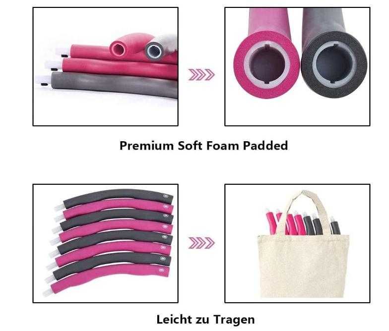 Intipal boyu 1108 Хула-хуп разглобяем с дизайн на вълни, 8 секции