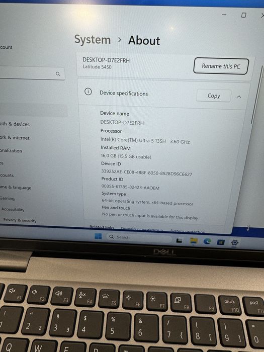 DELL 14'' Latitude 5450, FHD, intel Ultra 5 135U, 16GB DDR5, 1TB SSD