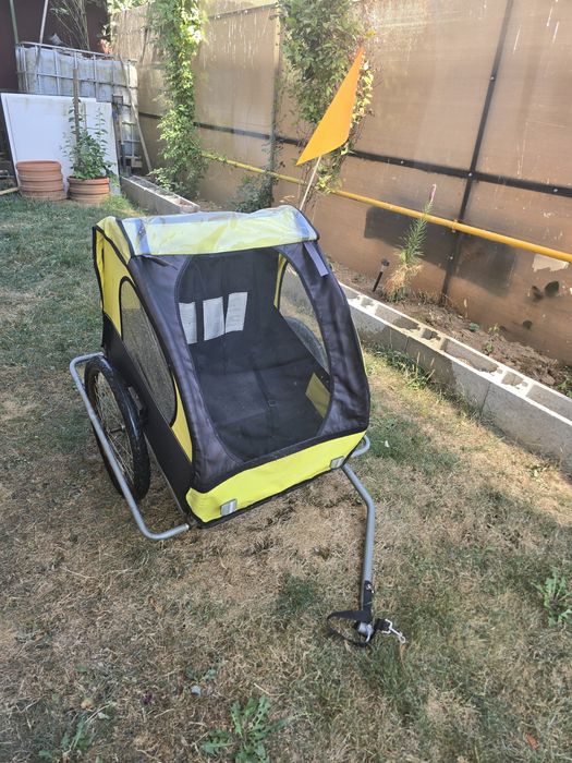 Remorca bicicleta copii