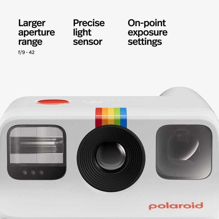 Polaroid Go Gen 2 White Моментален Фотоапарат | Нов | 24 Месеца Гаранция