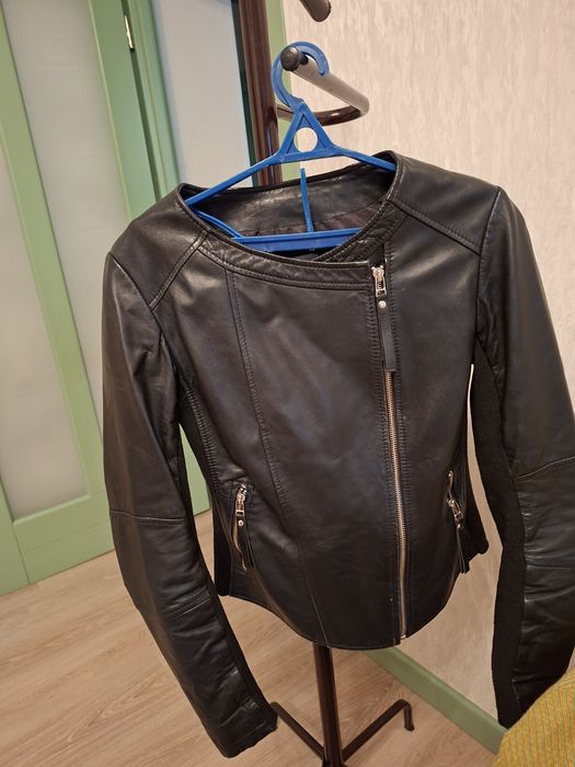 Кожаная куртка косуха 42