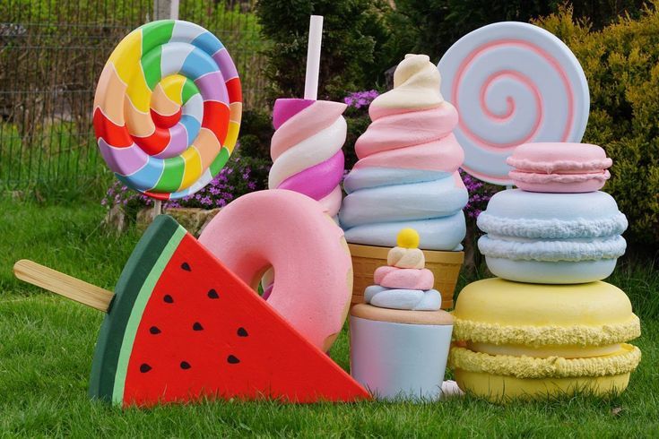 Декоратив обьёмли фигуралар йенгил мустахкам пластик материалдан