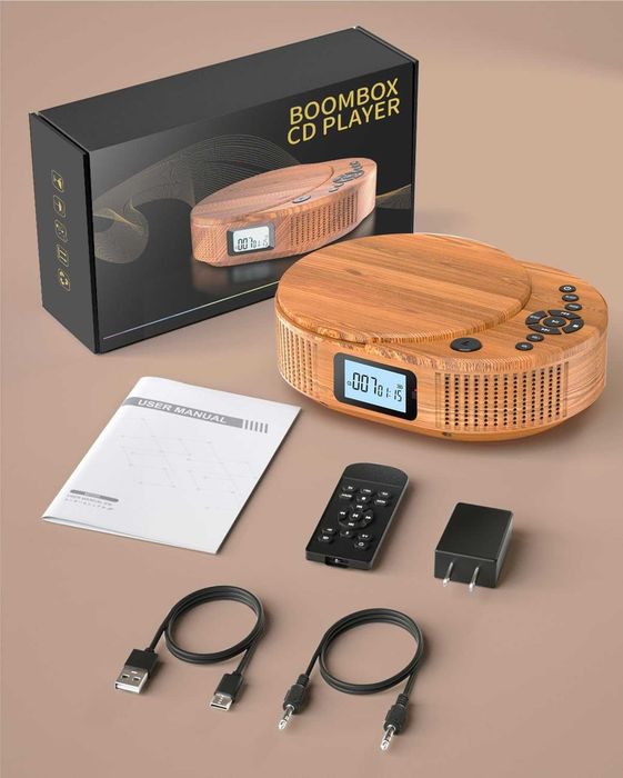 Преносим CD плейър и Bluetooth високоговорител
