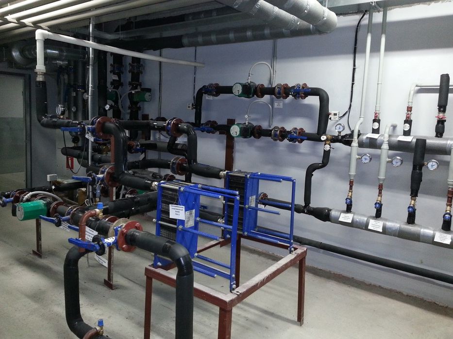 Теплоузлы, трубопровод, отопление