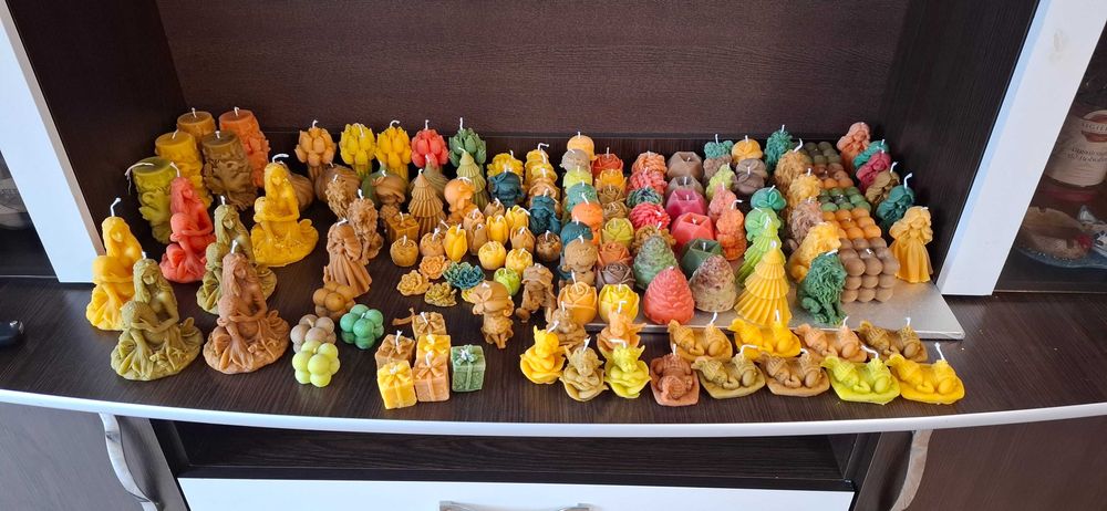 Lumânări din ceara naturala de albine