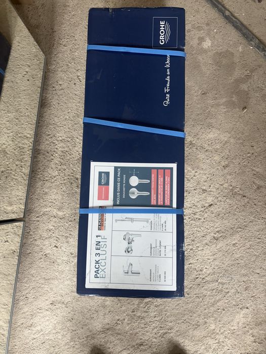 Baterie duș Grohe+ robinet lavoar+ pară duș