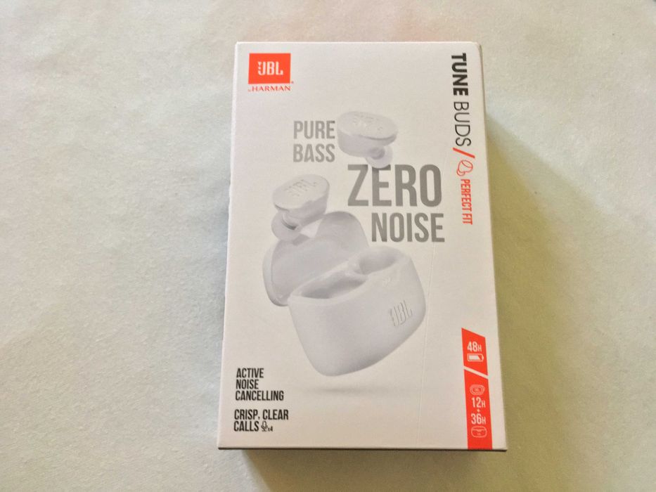casti wireless JBL Tune Buds, noi, garantie 2 ani, bluetooth fara fir